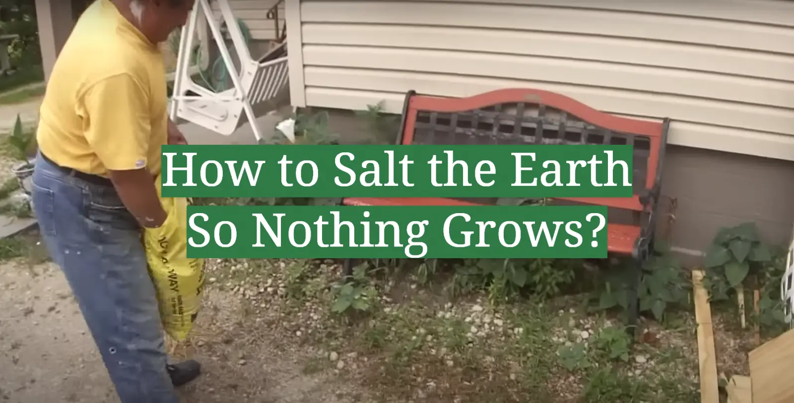 How to Salt the Earth So Nothing Grows?
