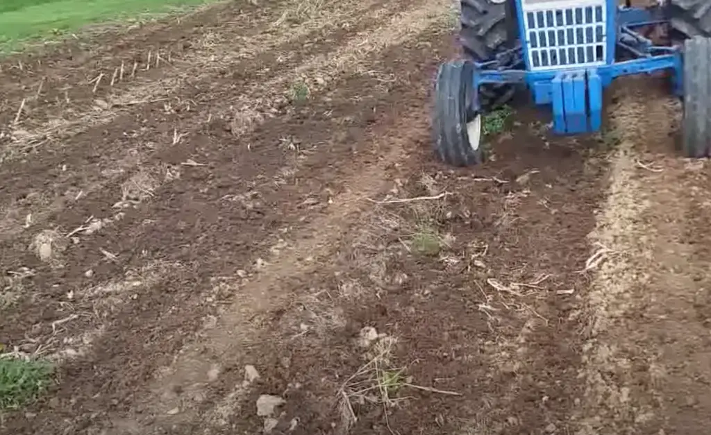 Leave furrows for drainage