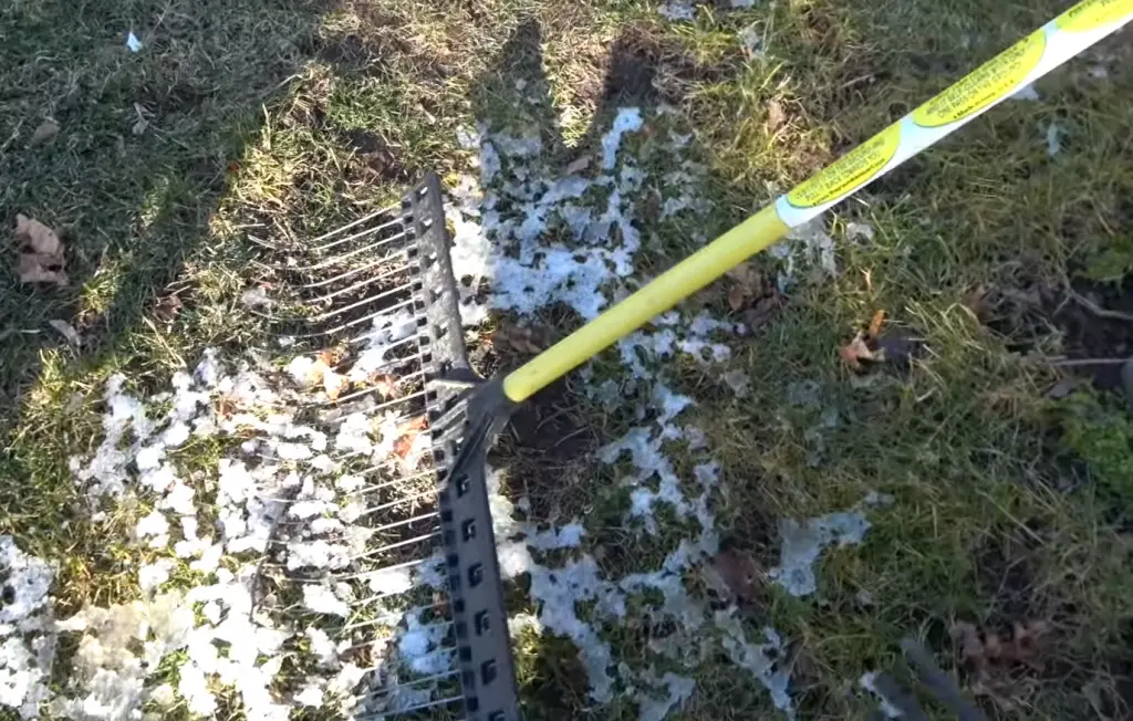 When is it better to use a rake instead of a blower?