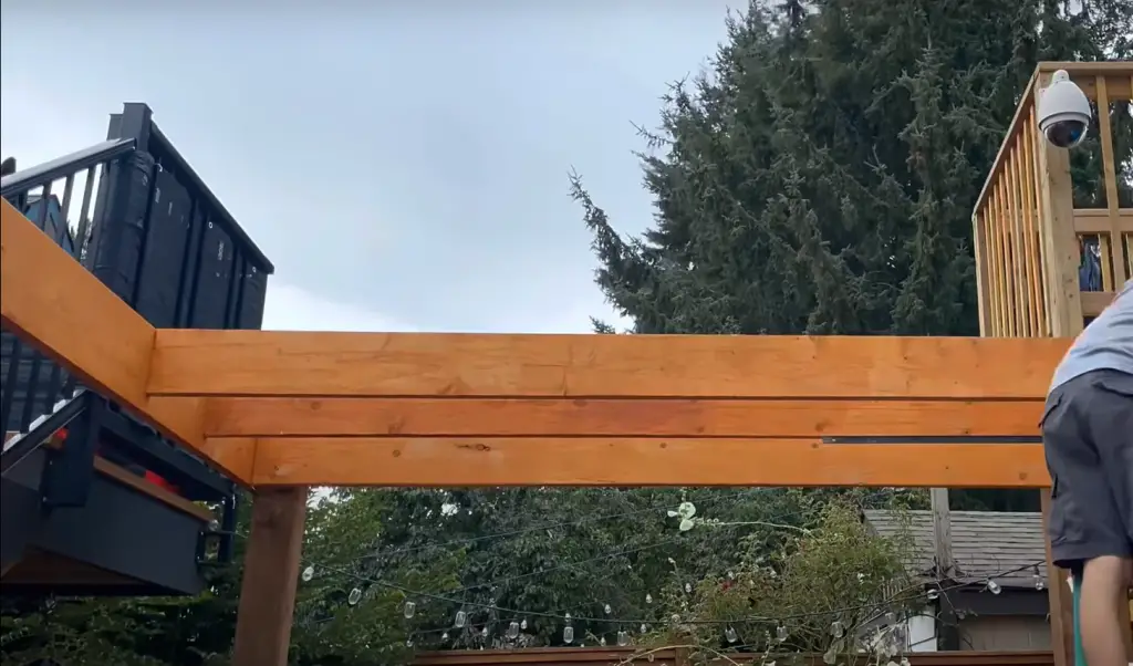 Is it safe to attach a pergola to the deck?