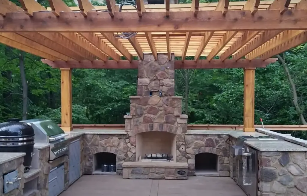 Can I have a fire pit under a covered patio?