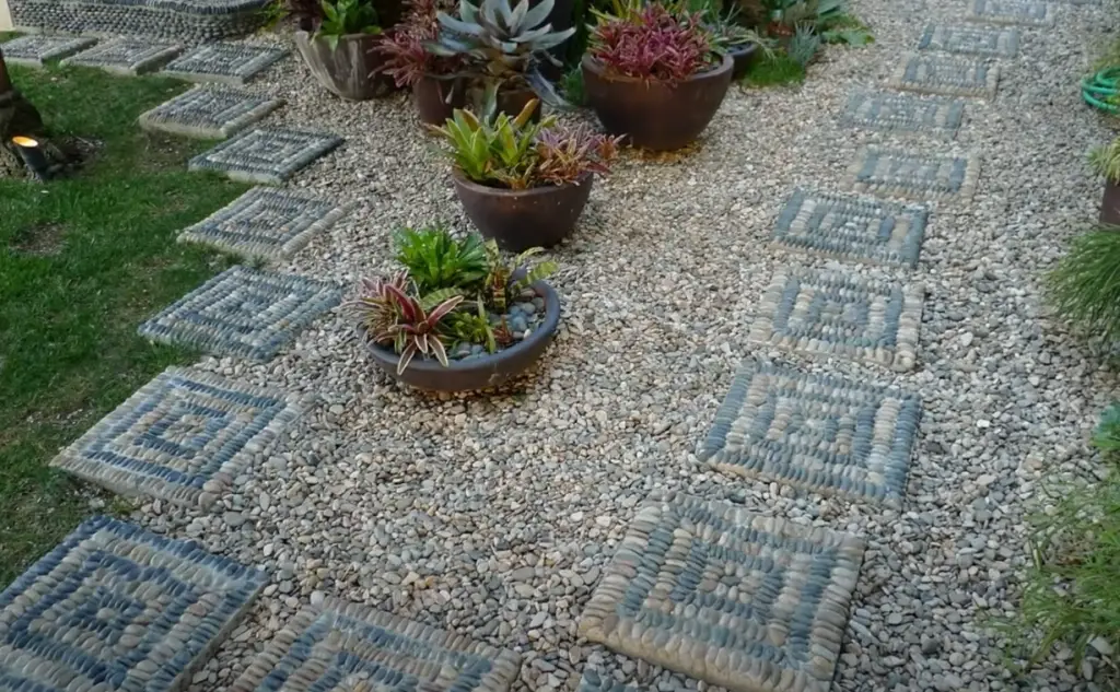 Why should I put sand underneath the stones?
