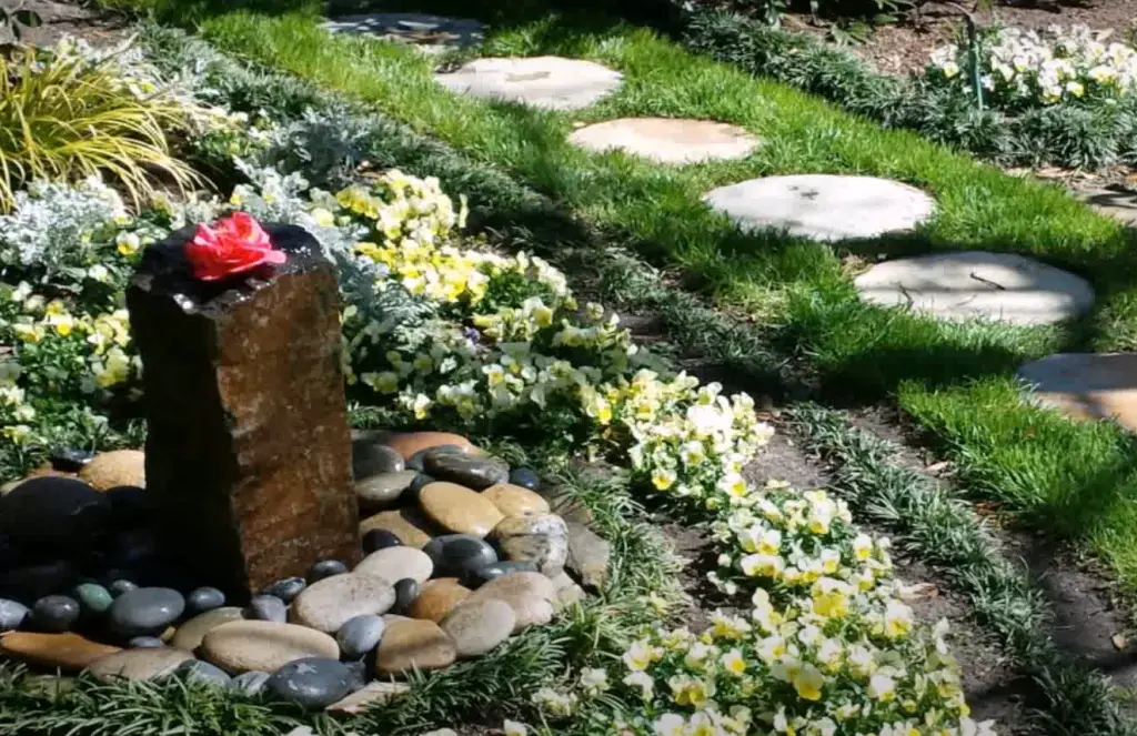 Use a Raised Rock Bed for a Small Garden Under a Tree