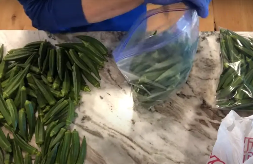 How to store fresh okra